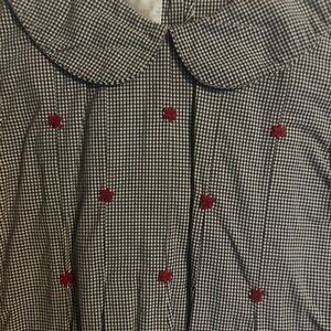 Strasburg Monochrome Checkered Top